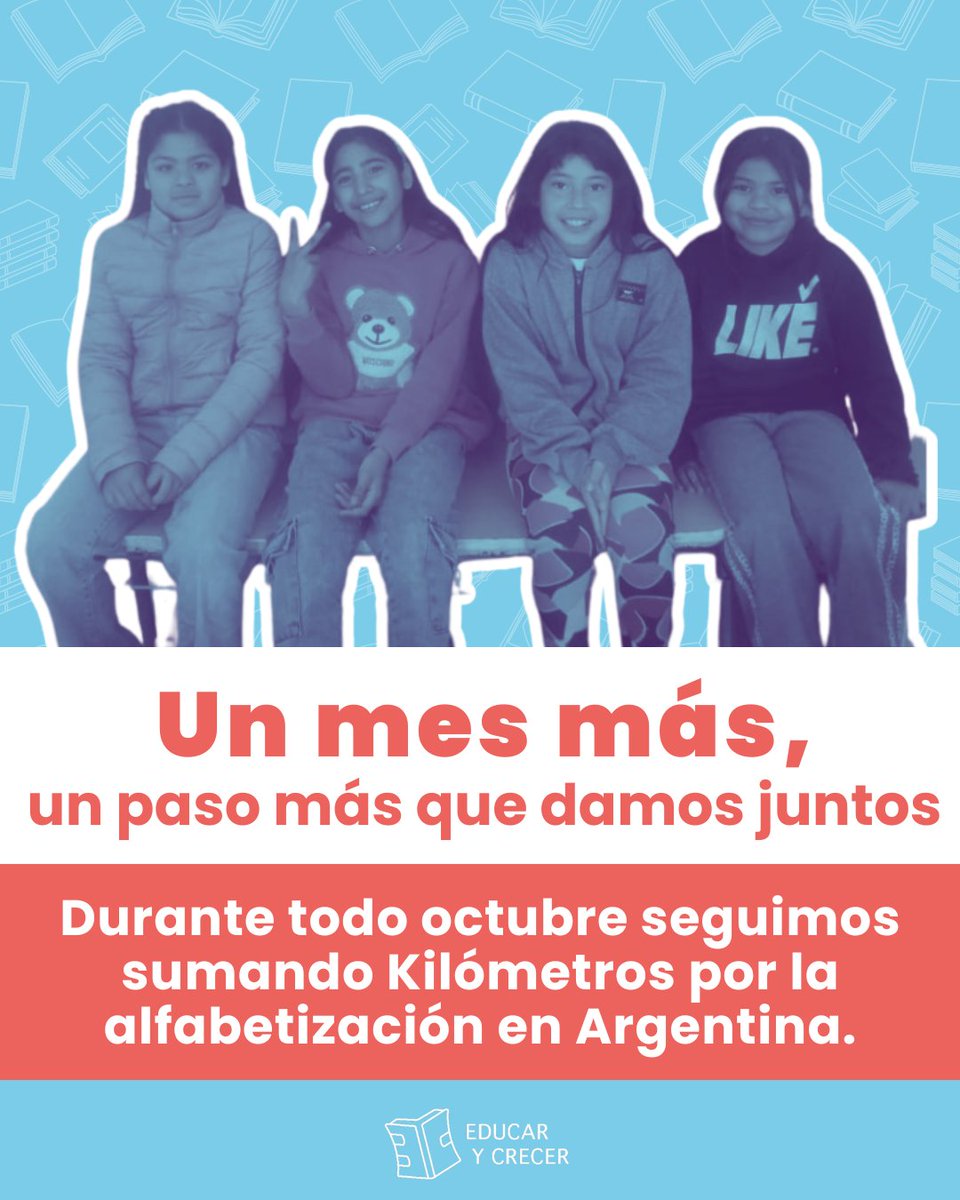 educarycrecer's tweet photo. 🏃‍♀️El movimiento por la alfabetización no se detiene. Hasta el viernes 31 tenés más tiempo para sumarte y correr/caminar la distancia que elijas, desde donde estés. Inscribite desde acá: https://t.co/gf5hhaa5d1 y mandarnos tu foto y tu tiempo para participar de premios increíbles. https://t.co/mYrrEIWIQb