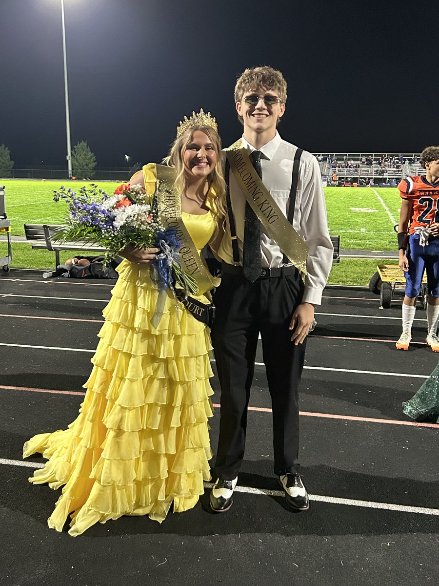 HOCO Royalty was crowned Friday night!  Congratulations to Macee Norman and Chase Welshimer