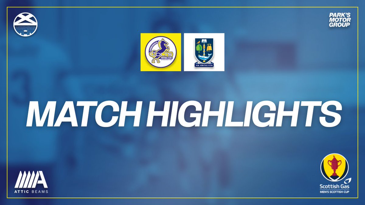 𝐌𝐞𝐧'𝐬 𝐒𝐞𝐧𝐢𝐨𝐫 𝐓𝐞𝐚𝐦 | 𝐌𝐚𝐭𝐜𝐡 𝐇𝐢𝐠𝐡𝐥𝐢𝐠𝐡𝐭𝐬 📹

Colts TV bring out the action cam for our Scottish Gas Scottish Cup 1st round tie against Glasgow Uni.  👇

youtu.be/rpyrR9r4L3Q