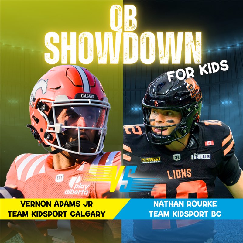So this is going to be fun:
VA returns to B.C. this Saturday to take on Nathan Rourke &amp; <a href="/BCLions/">BC LIONS</a>. 
But they’re also competing to raise money for their favourite causes: <a href="/KidSportBC/">KidSport BC</a> &amp; <a href="/KidSportCalgary/">KidSport Calgary</a>.
They need your help. Which fan base can raise more to get kids off the