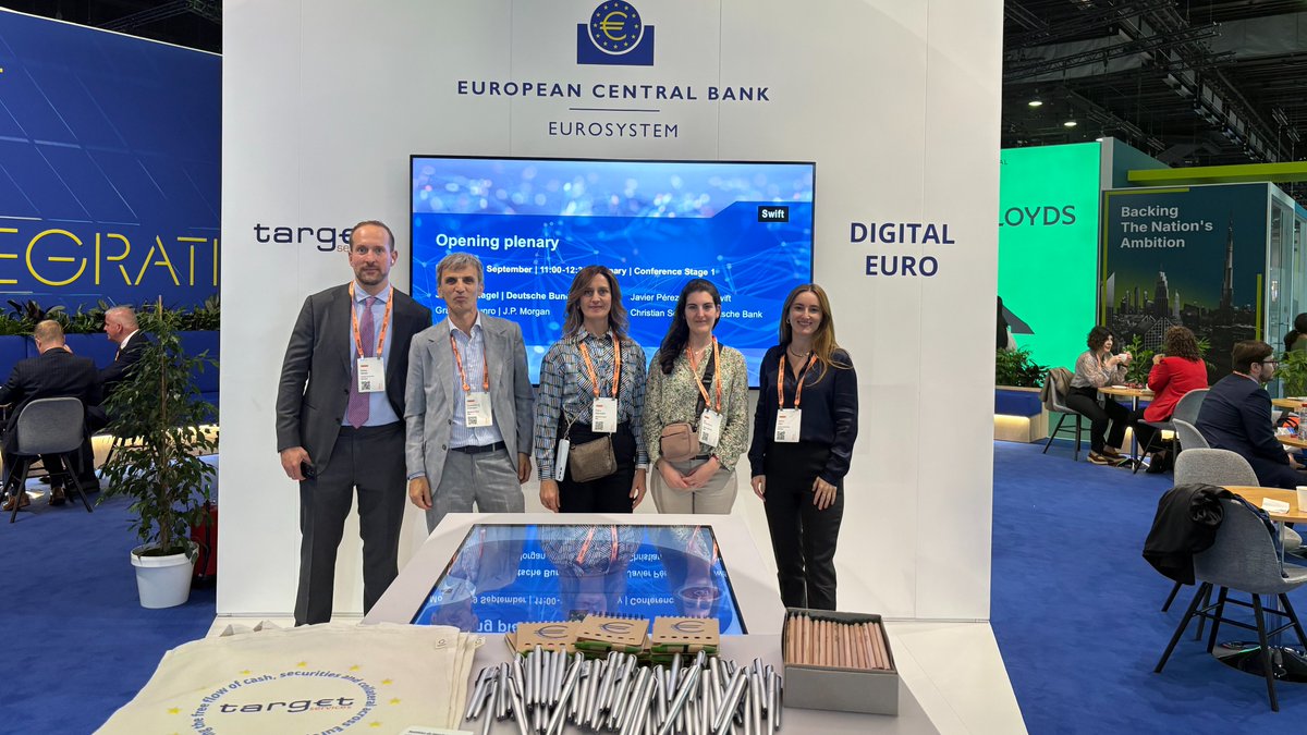 ✨ It’s day 2 of #Sibos 2025. A full day awaits us: @ECB will feature in panels, an Exhibitor Session (ES2) and info session (B015). Today’s highlights include: ECB Board Member Piero Cipollone on securing Europe’s financial future. Our programme: ecb.europa.eu/press/intro/ev…