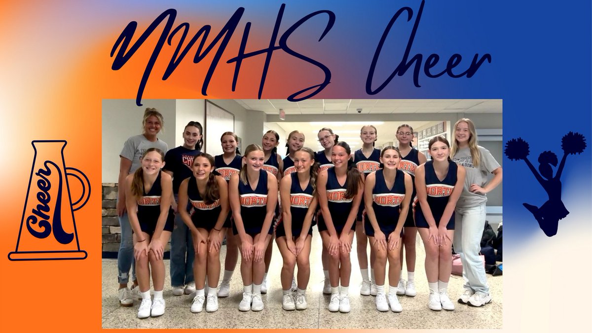 📣 Cheer Spotlight!
Today we celebrate our NMHS Cheerleading team and their amazing coaches! 💙🧡
Thank you for bringing the energy, leading the chants, and keeping the crowd fired up at every game. ⚡
We appreciate all you do to keep Charger spirit alive!