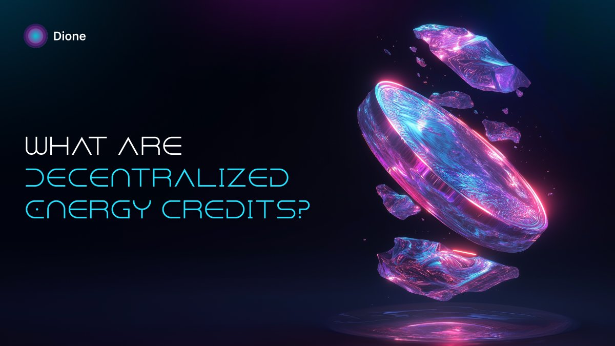 DioneProtocol's tweet image. What if every unit of clean energy could be tracked, verified, and traded globally? 

Decentralized Energy Credits (DECs) make that turning renewable generation into digital assets secured on-chain.

With Dione’s Proof-of-Green, energy becomes more than just power, it becomes…