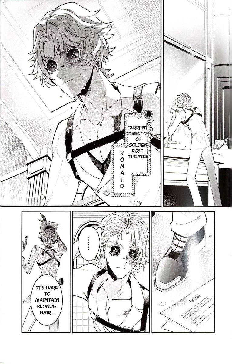 callmeToskkk's tweet image. [Identity V - Gambler in the Spotlight] 
#IdentityVイラスト #IdentityV   
The comic from Truth&amp;amp;Inference 7th anniversary package   
Translation and edit: me

(1/34)