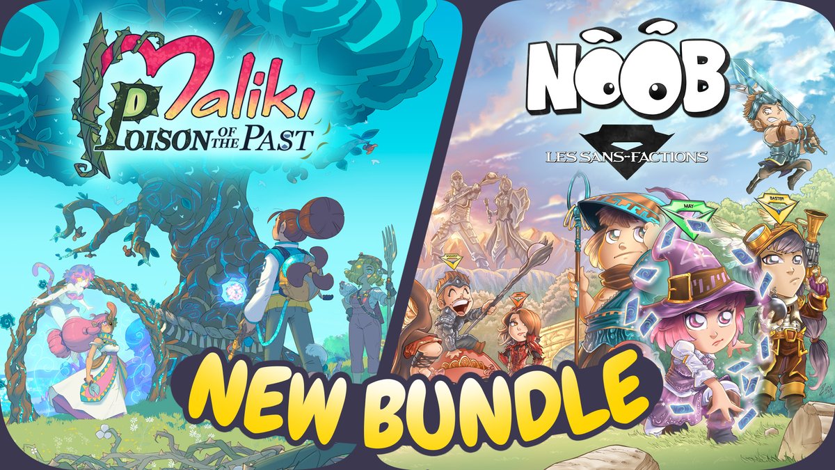 🇫🇷 Vous aimez les RPGs tour par tour Made in France ? 🇫🇷
Découvrez notre bundle en collaboration avec <a href="/Microids_off/">Microids</a>  et <a href="/Olydri_Noob/">Noob - Olydriverse</a>, comprenant #Maliki : Poison of the Past et le jeu #Noob - Les Sans-Factions ! 🎮

🌟 À l'occasion des soldes #Steam, bénéficiez de -10 %