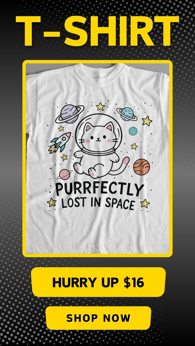 abdenassar93's tweet image. hurry up before it ends 16$🔥😍
teepublic.com/t-shirt/810528…

#KawaiiCat #AstronautCat #SpaceCat #CuteAstronaut
#GalaxyCat #CosmicKitty #SpaceLover #CatLovers