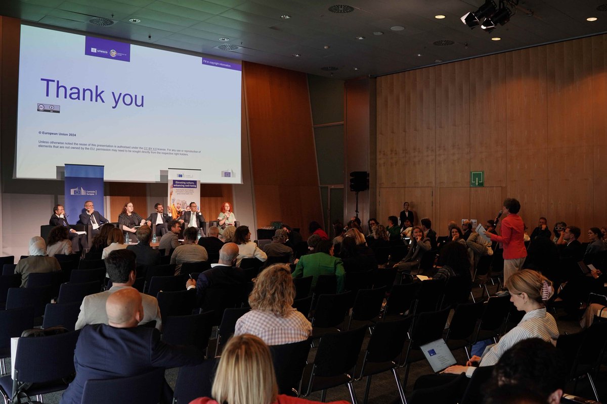 La cultura com a medicina per la nostra salut.

Al #Mondiacult2025 de Barcelona <a href="/europe_creative/">Creative Europe</a> ha organitzat una sessió de debat amb el comissari <a href="/GlennMicallef/">Glenn Micallef</a>.

La cultura és també un agent de transformació social comunitàri i per afrontar els reptes de la salut mental.