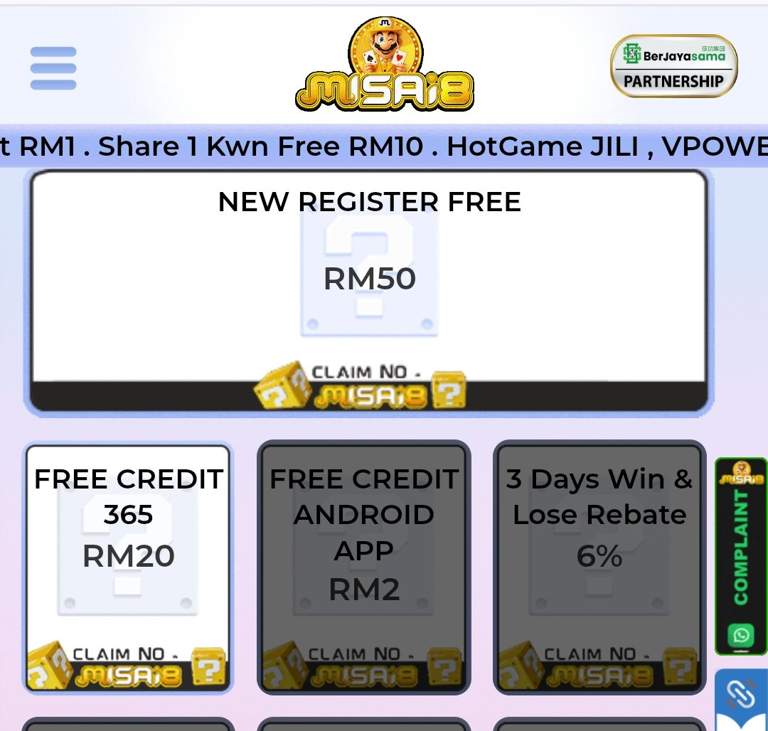 MuhammadHa181's tweet image. new register rm 50 no deposit
misai8.co/RF35030516As