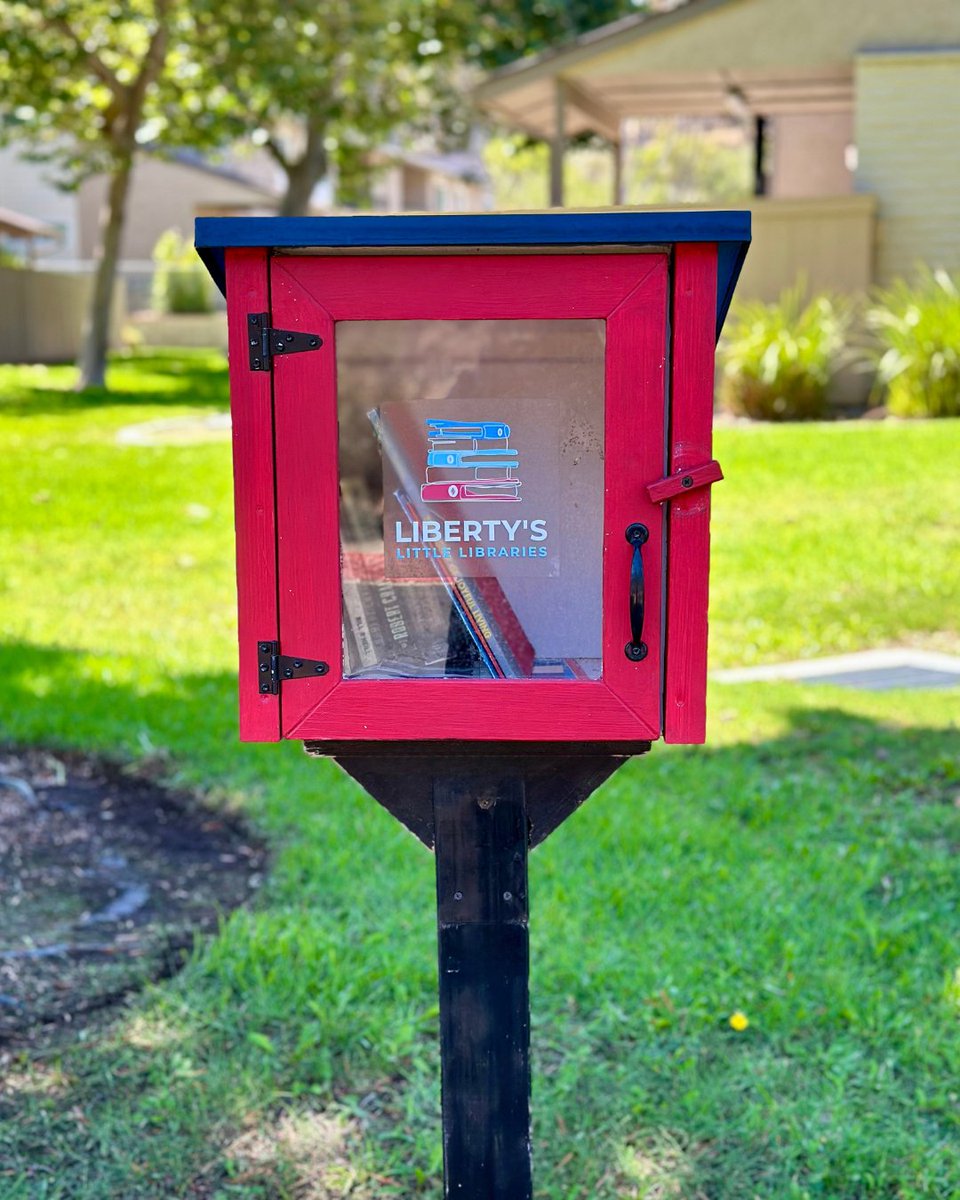 Reading fuels imagination and brings families closer together. 📚☀️ Our local Liberty's Little Libraries are stocked with books for residents to borrow, read, and donate for all to enjoy.