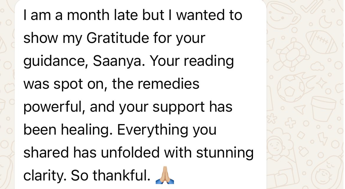 CosmicShakti37's tweet image. Big thanks to my amazing client for the kind words and steady support. It means a lot and keeps me inspired to do my best! #TarotReading #tarotreader