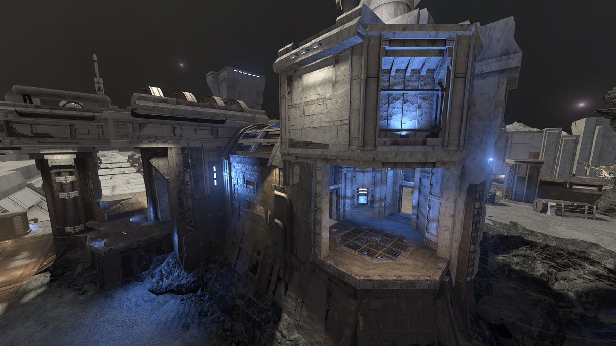 ZaddyHammer's tweet image. ‘Sempra’
“My lunar bones ache.”
My new 8v8 forged in #HaloInfinite!
| One Bomb - Firefight |
An old outpost set on a mysterious lunar landscape with hints of ancient architecture.
Bookmark below!
#Halo #Scifi #Dieselpunk #LevelDesign #Forge #EnvironmentalArt @halo