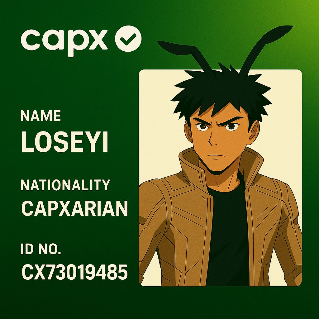 Of course I'm a <a href="/0xCapx/">Capx AI</a> analyst,and as a capx analyst one must have an id....

If you are a true capx member without an id card,do well to get yours😹🙏🏾.

Quote with yours🔥