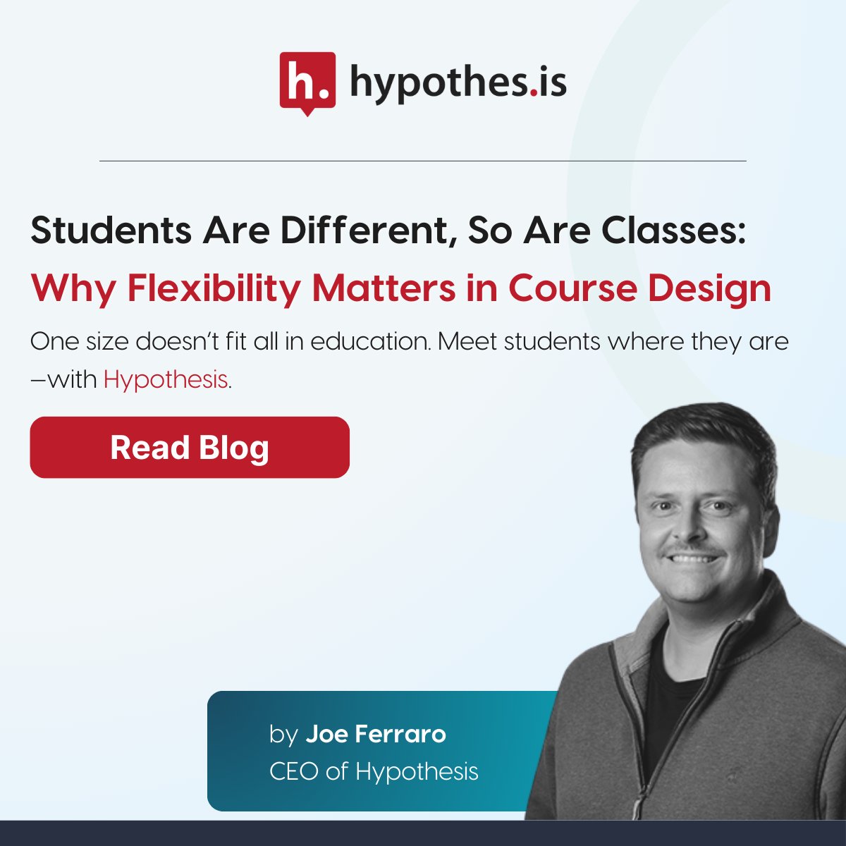 hypothes_is's tweet image. There’s no such thing as a typical student.

#Hypothesis helps you meet learners where they are—one size doesn’t fit all.

Read the blog to see how social annotation supports every kind of learner — link in comments.

#EdTech  #InclusiveTeaching #SocialAnnotation #HigherEd