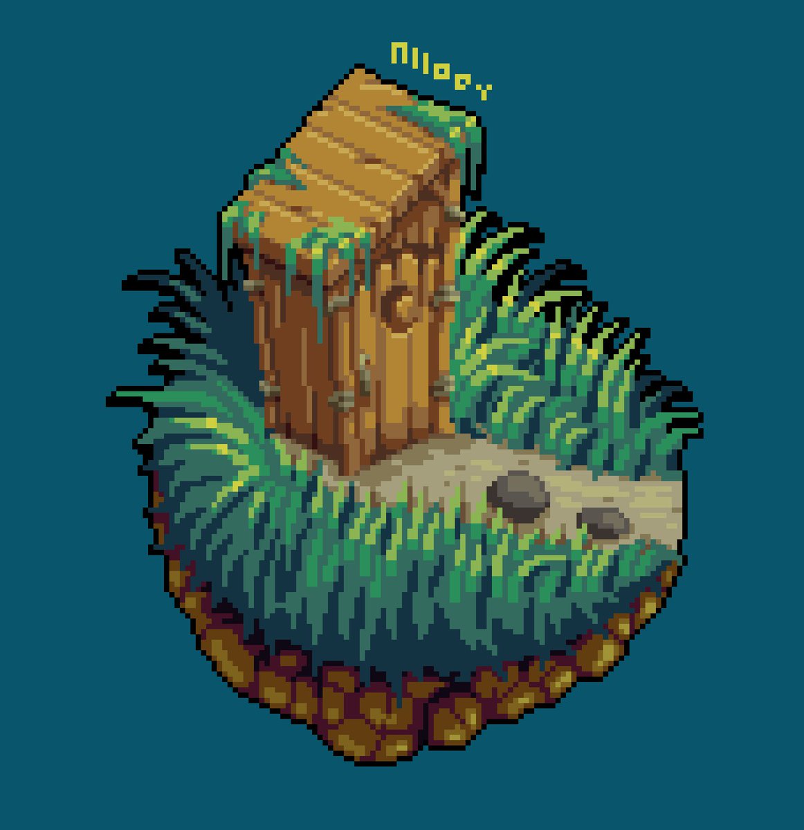loweyvera's tweet photo. Shrek’s Bathroom 
#pixel #pixelart #ドット絵 https://t.co/fxe9WUddcU
