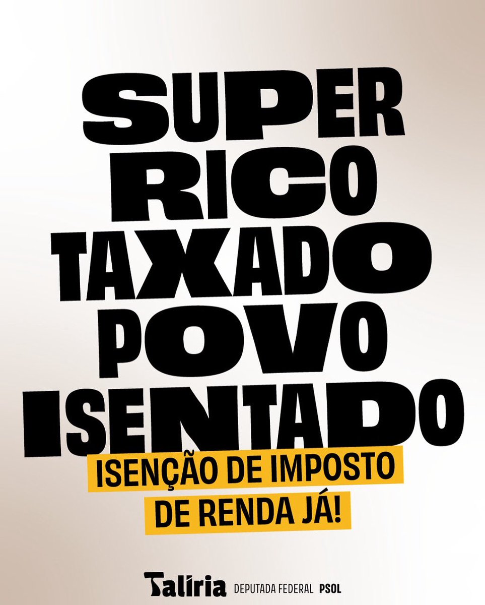 POVO ISENTO
RICO TAXADO