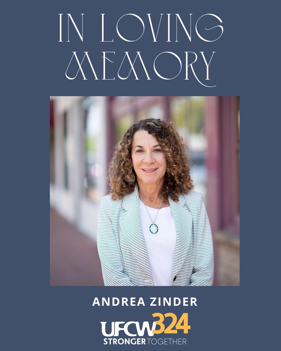 UFCW 324 mourns the unexpected passing of President Andrea Zinder. Andrea was a compassionate and fierce labor leader with a vision to improve the lives of not only UFCW members but all workers nationwide. We will keep you updated as we navigate her unexpected passing.