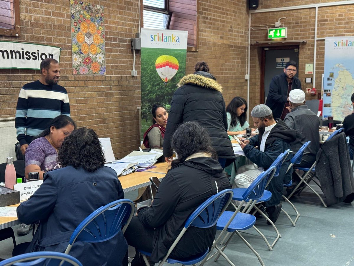 On Sunday, 28 September 2025, the High Commission of Sri Lanka in the UK held a mobile consular service in Leicester, giving Sri Lankans in the area easier access to important services without the need to travel to London. #slhclondon #DiplomacyLK