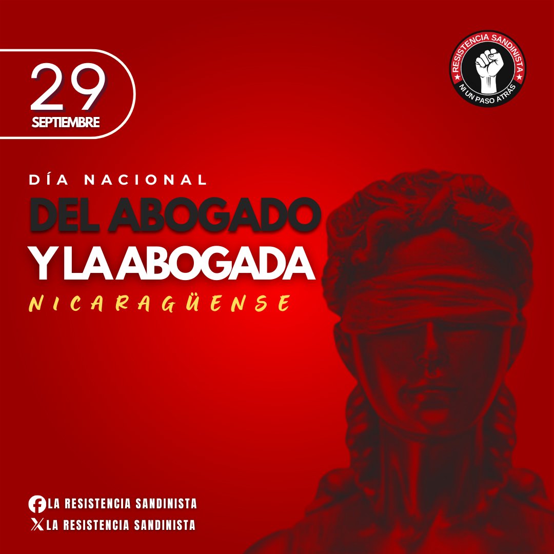 <a href="/LaResistenciaSa/">Contexto Revolucionario</a> saluda a los profesionales del Derecho de Nicaragua en su día. Comprometidos con la justicia, la soberanía y la dignidad del pueblo.
