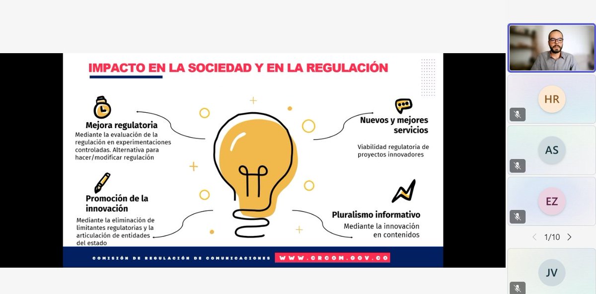 CRC Colombia (@crccol) on Twitter photo “El Sandbox busca promover innovación en servicios y en la regulación, eliminando barreras regulatorias”: Juan Diego Loaiza <a href="/CRCCol/">CRC Colombia</a>
🔴 Conéctate aquí 👉 teams.microsoft.com/l/meetup-join/… “El Sandbox busca promover innovación en servicios y en la regulación, eliminando barreras regulatorias”: Juan Diego Loaiza <a href="/CRCCol/">CRC Colombia</a>
🔴 Conéctate aquí 👉 teams.microsoft.com/l/meetup-join/…