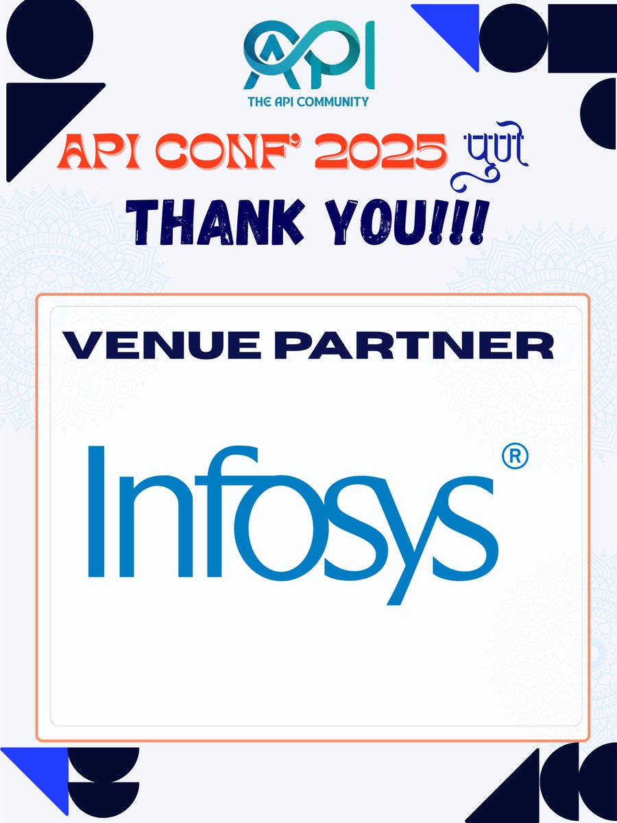 theapicommunity's tweet photo. Thanks to our venue partner for making API Conf Pune 2025 feel at home. Truly appreciated!
#APIConfPune2025 #TheAPICommunity https://t.co/l7zISozJbf