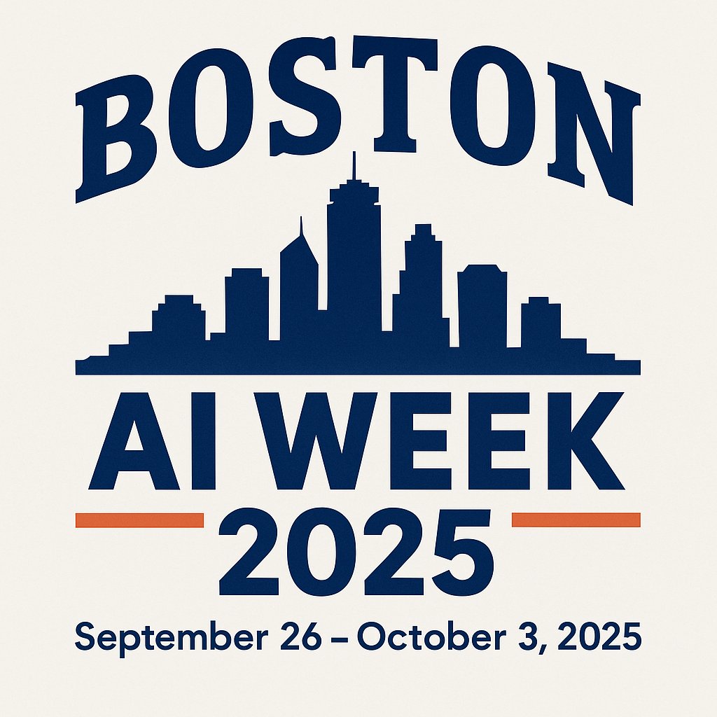 realactivityusa's tweet image. The wait is over… Boston AI Week 2025 has arrived!

A full week of bold ideas, inspiring voices, and connections that move AI forward, from healthcare to policy, robotics to startups.

#BostonAIWeek #BostonTech #AI #HealthcareAI #communityrocks #communityluv
