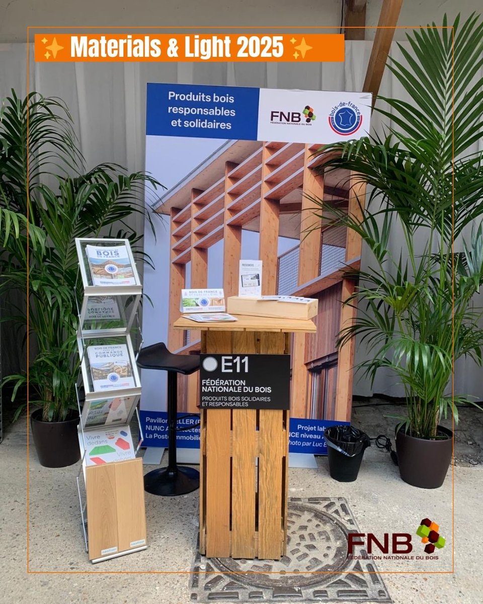 ✨ Materials &amp; Light 2025 ✨

La FNB est fière d’être aux côtés de BOIS DE FRANCE sur le salon des solutions constructives et créatives pour l’architecture 🪵🏛️

📍 Rendez-vous les 29 &amp; 30 septembre 2025 à la Grande Menuiserie St Dominique

➡️ ml.darchitectures.com