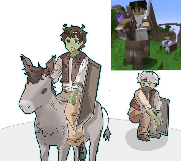 Drew a goofy screenshot and called it Donkey Jeremy and Boat Boys Shrek edition