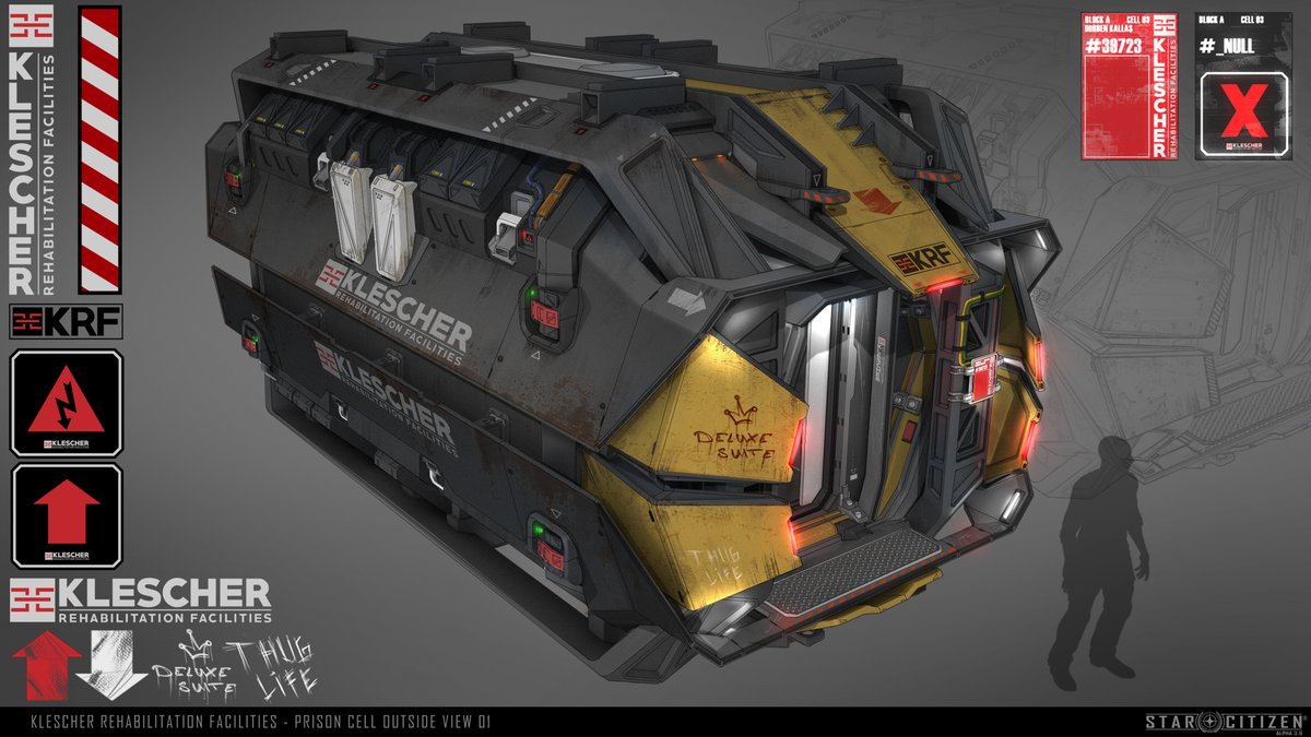 cdoretz's tweet image. Klescher Prison facilities prison cell for Star Citizen - some of my first concepts I have worked on for SC years ago #conceptart #scifi #gamedev #b3d #starcitizen