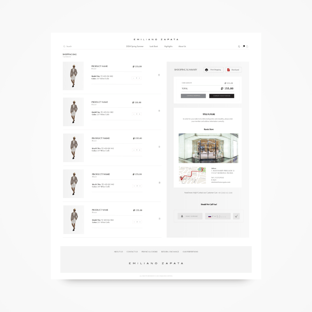 birnc's tweet image. 👔 𝐄𝐦𝐢𝐥𝐢𝐚𝐧𝐨 𝐙𝐚𝐩𝐚𝐭𝐚
Yeni nesil, mobil uyumlu ve SEO dostu B2B e-ticaret web sitesiyle markayı sonbahar / kış sezonuna uğurladık. 

📌 Özel website tasarım + yazılım = #birNC farkı
🔗 emilianozapata.com

#WebTasarım #WebDesign #UX #UI #Website #Moda #ErkekGiyim