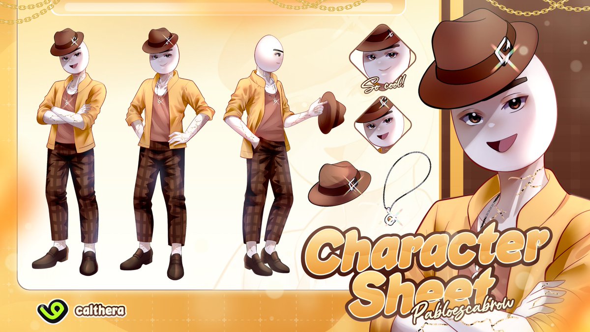 final result!! had soooo much fun with the detailsss 👀

✦ — Character Sheet comms
for @/Pablo_escabrow  🔮
#VGenComm