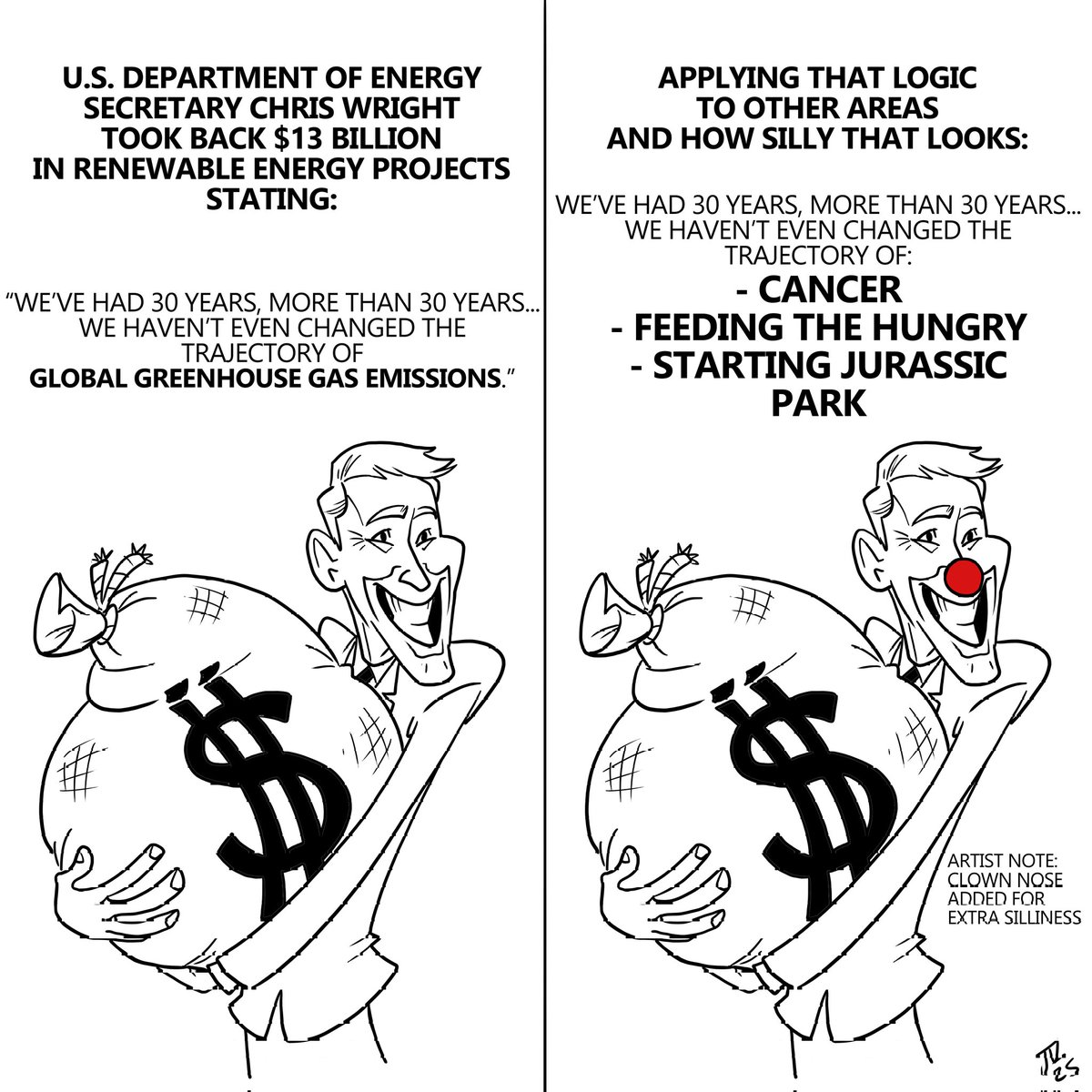floodzonecomics's tweet photo. How can Wright be so wrong

@floodzonecomics #floodzonecomics #2025 #wright #departmentofenergy https://t.co/p2NK0FXQJ2