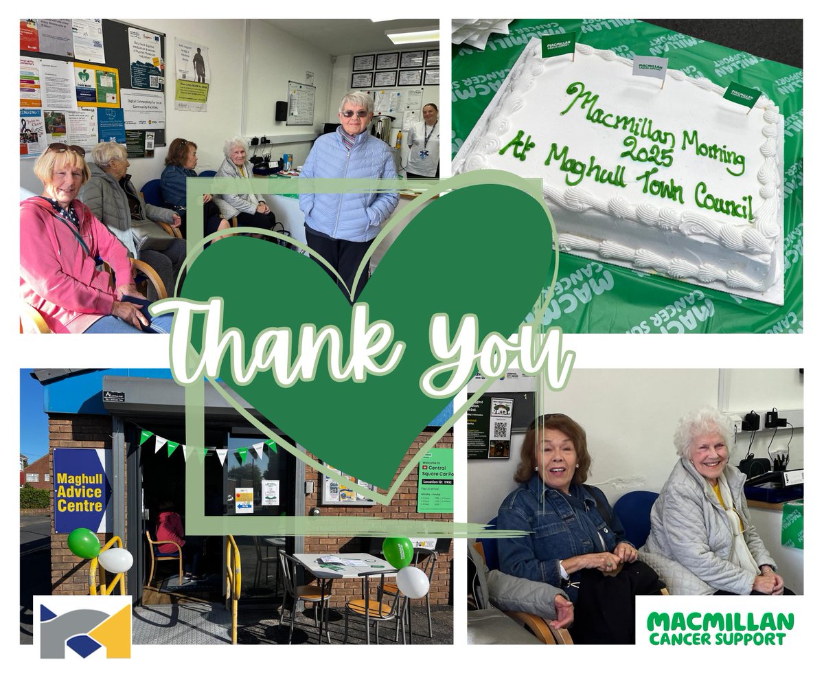 A Big Thank you, to all who attended our Coffee Morning for Macmillan at the MAC last Friday! You helped us raise vital funds and we enjoyed your company over cake and a cuppa. Also Special Thanks to Maghull Morrisons for their generous cake donations
