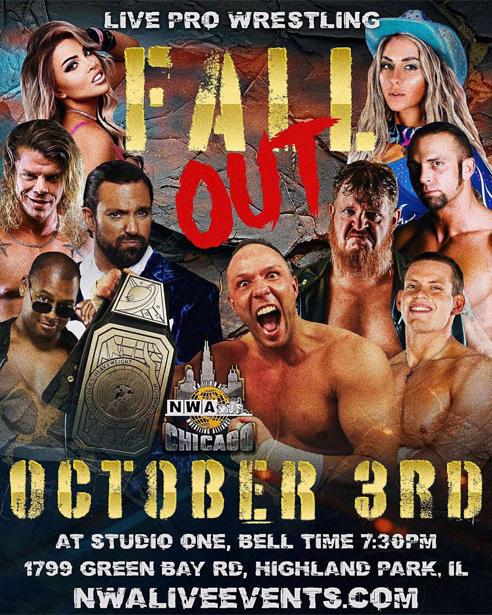See MAURICE in action at NWA Chicago THIS FRIDAY. Get your tickets now and use code NWA16 for a discount 

eventbrite.com/e/nwa-chicago-…

Watch NWA Powerrr every Tuesday at 8/7 PM Central on Roku! 

#NWA #NWAchicago #ProWrestling