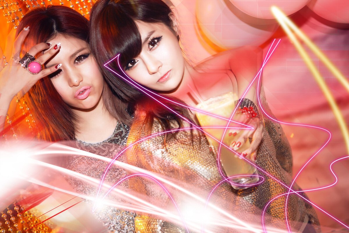 qri and boram (t-ara), funky town (2012)