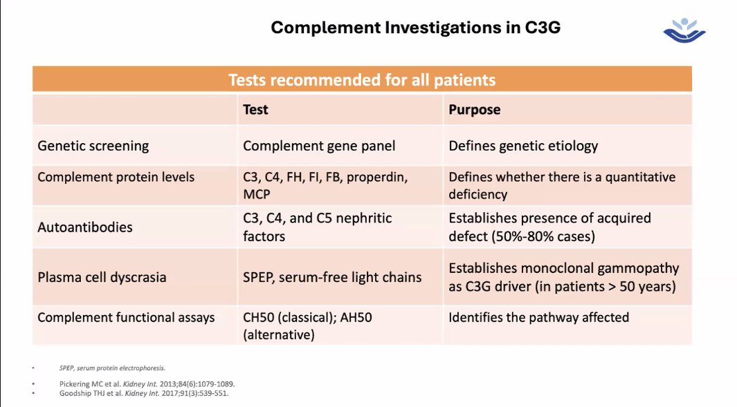 stephanietr612's tweet image. @ISNeducation Webinar: Understanding C3G
From USA @anuja_java
🧬Role of genetic testing in C3G
🧪Tests to consider
@ISNkidneycare
#ISNWebinar