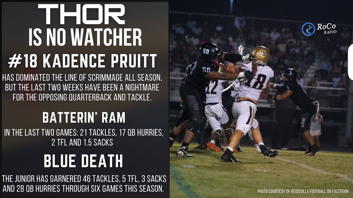 JoeDexterMedia's tweet image. And not to be outdone, is the edge we call THOR -- @KadencePruitt18 has been LIGHTS out to open up Mid-State Conference play for @FBCapitolOfNC