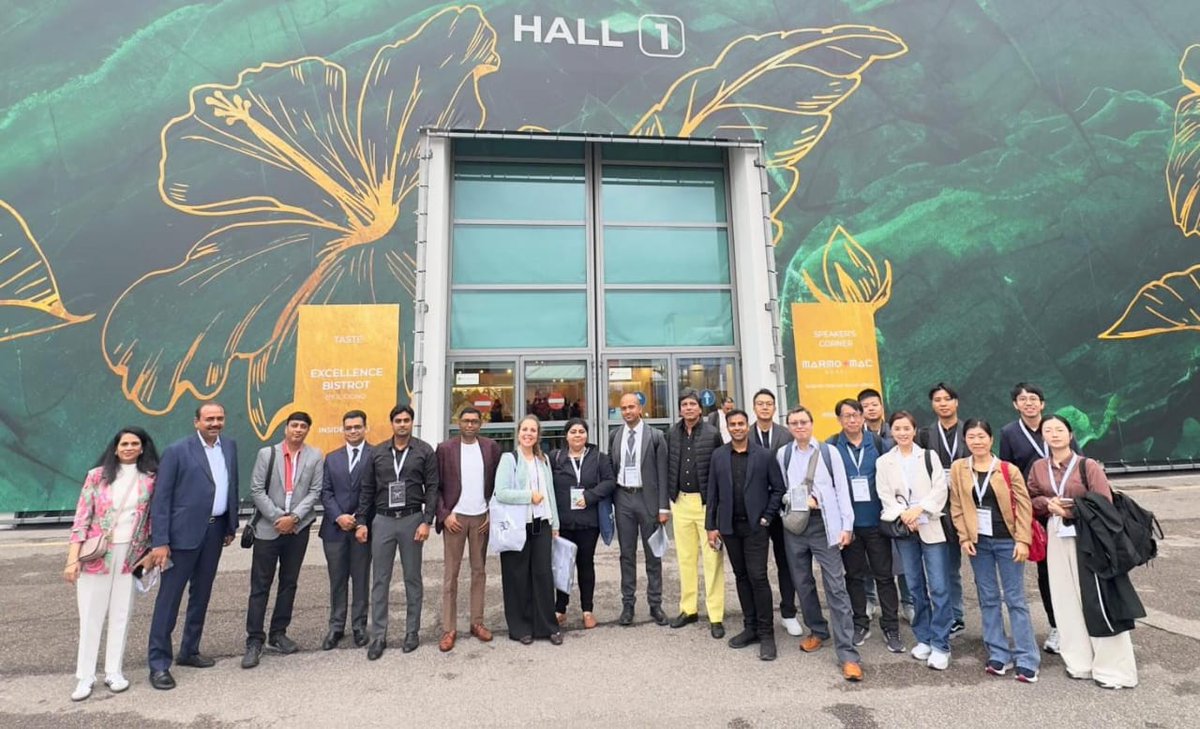 ITANewDelhi's tweet photo. 59th edition of #Marmomac 2025 concluded successfully!
ITA New Delhi has organized the participation of a highlevel Indian delegation of marble and stone companies, exploring opportunities for sourcing cutting edge Italian stone processing machinery and building partnerships. https://t.co/O9iA9g1RMi