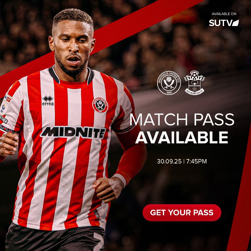 SheffieldUnited's tweet photo. #SHUSOU will be available for supporters to watch live in selected countries. ๐