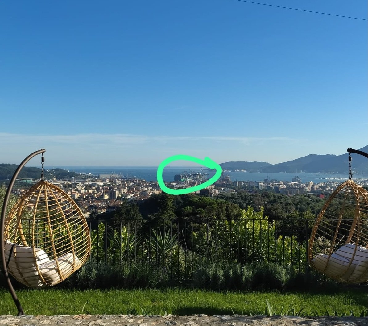 Husband just spent a week on holiday in Italy with his friends and the thing I am most jealous about is that their villa had a view of the actual big boat from Big Boat Stuck