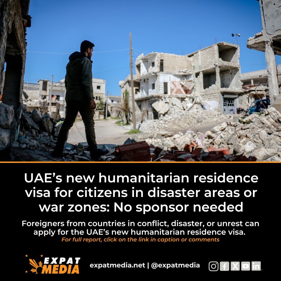 ExpatMediaUAE's tweet image. The UAE has launched a new one-year renewable humanitarian residence permit for people from countries experiencing wars, disasters, or unrest. Read 👇

expatmedia.net/uae-introduces…

#uaevisa #UAENews #uaeresidencevisa #humanitarianresidencevisa #expatmedia
