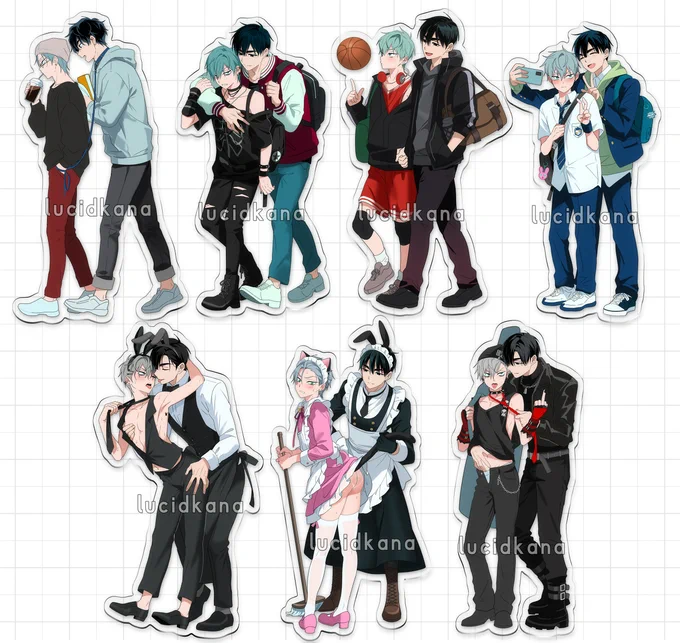 ivantill AU standees wip! Still have to finish colouring and adjust some things but will send for samples soon #ivantill