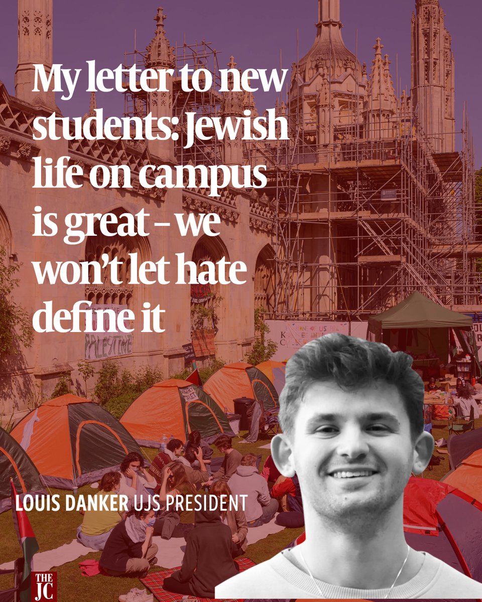 JewishChron's tweet image. You have the agency to define your own Jewish student experience. My entire team and I are here to help you write a story of pride, vibrancy and growth, whatever that looks like for you, says @UJS_UK president