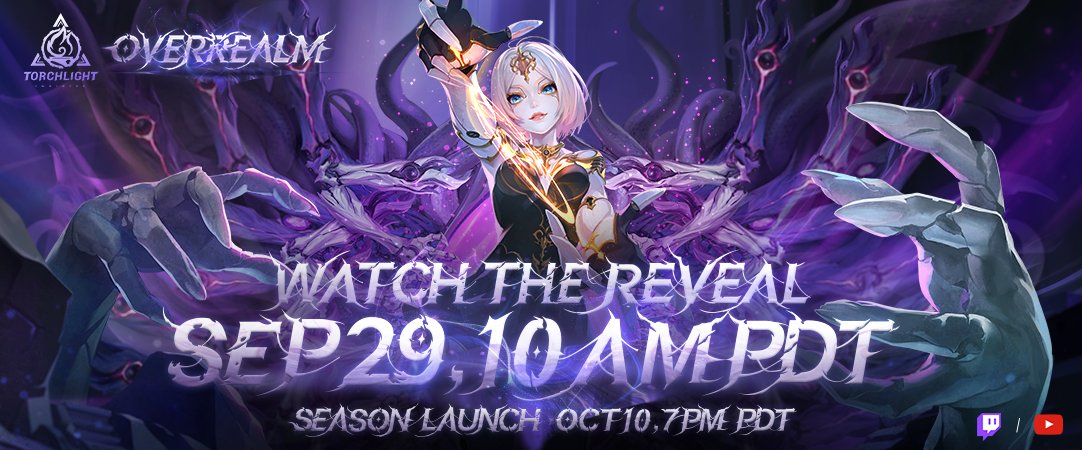 Excited to see what the #torchlightinfinite devs have cooked up this season! Join Torchlight: Infinite here: bit.ly/42bd2jh The new season Overrealm will go live at 7PM PDT on October 10

#ad