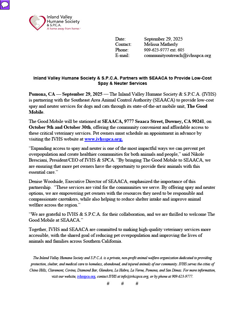 IVHS & SPCA tweet media