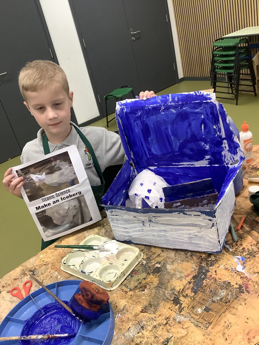 A lovely activity, we Did talk about iceberg part of our Titanic ship , our History theme at the Hive .