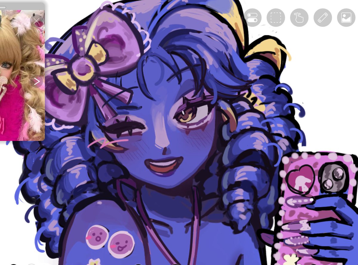 to adorando desenhar ela assim