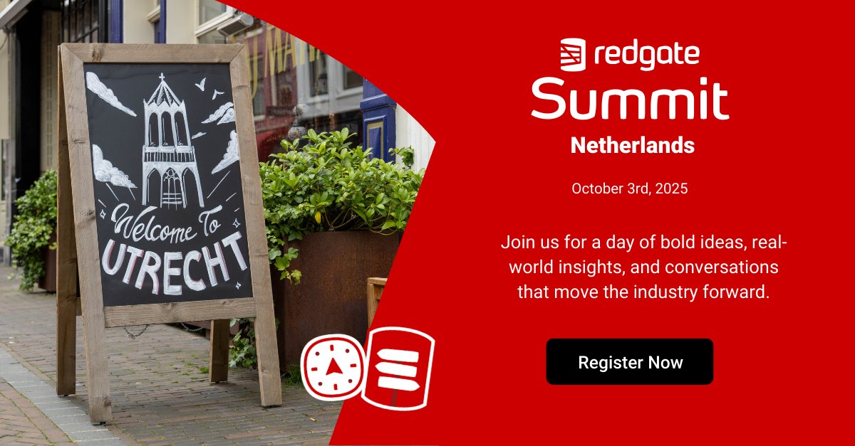 Did you know Utrecht is one of the oldest cities in the Netherlands? 🏛️ City status since 1122, human history for 11,000 years.

And this week it hosts #RedgateSummitNL, where we are laying the foundations for the future of data. Come join us!

Register: bit.ly/3ItYfKG