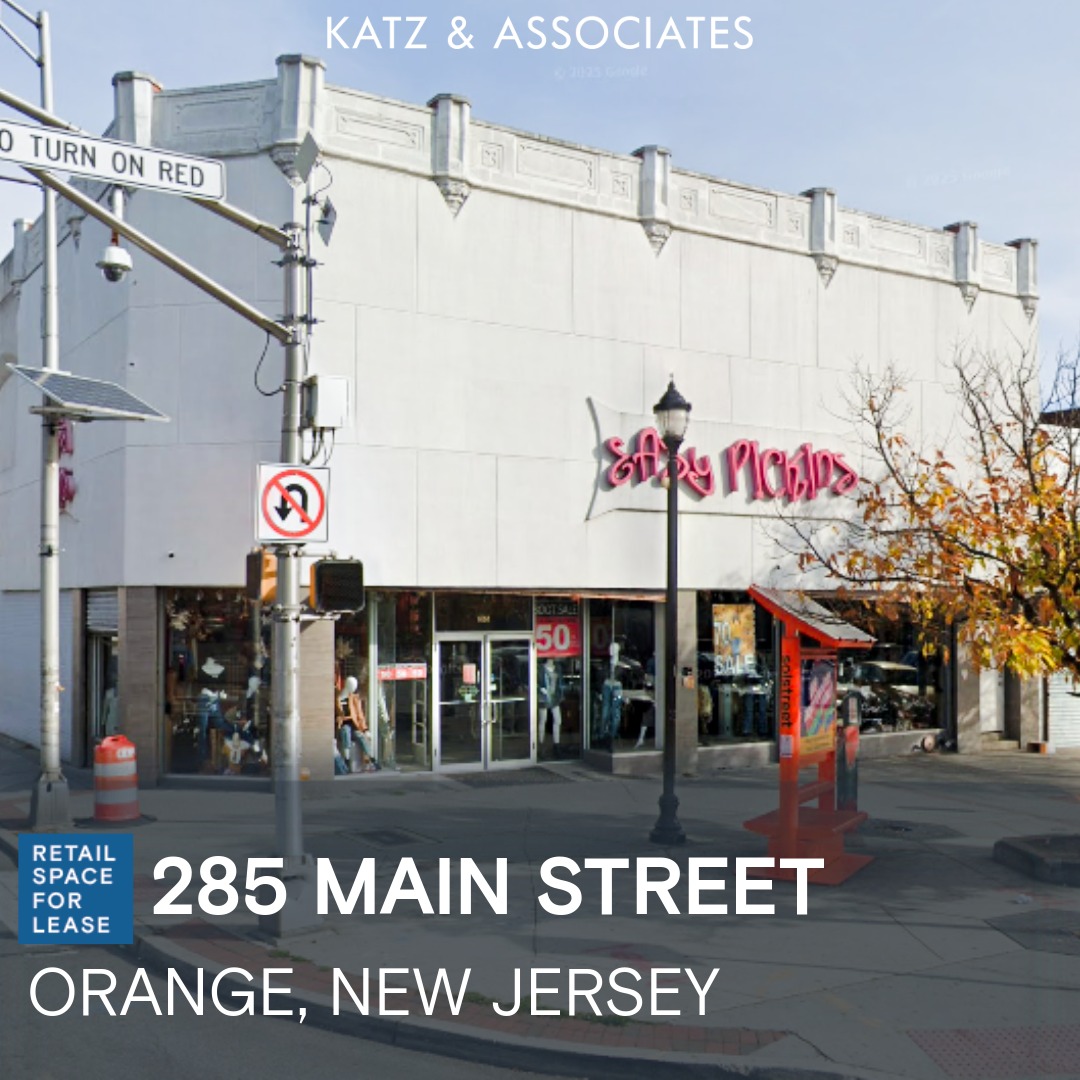 An 8,000 SF space with a full basement is available for lease at 285 Main Street in Orange, NJ.

Contact Katz’s Jonathan Greenberg: jonathangreenberg@katzretail.com
katzretail.com/listings/285-m…