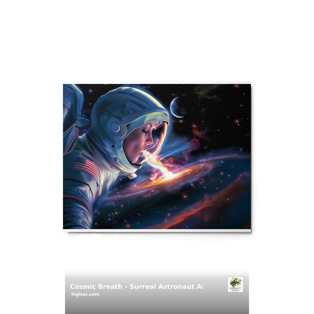 HighAZCreations's tweet photo. Elevate your decor with "Cosmic Breath" - a mesmerizing aluminum print of an astronaut blowing a nebula! 🌌✨ Perfect for space lovers. Custom made for you. Order now! #cosmicdecor #uniquehomedecor #spaceenthusiasts https://t.co/cW39fYYyN8 https://t.co/fUprFESdhw