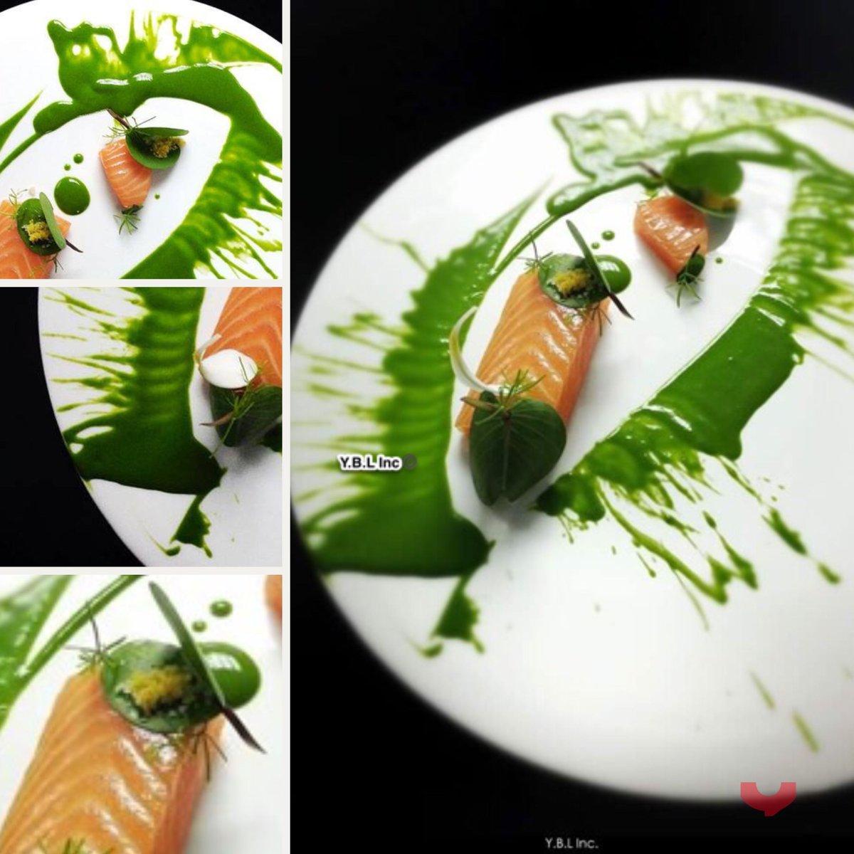 Yannesque's tweet image. Coriander dressing has always sparked inspiration for Chef Yann Bernard Lejard. #CulinaryCreativity #ChefInspiration #food #art